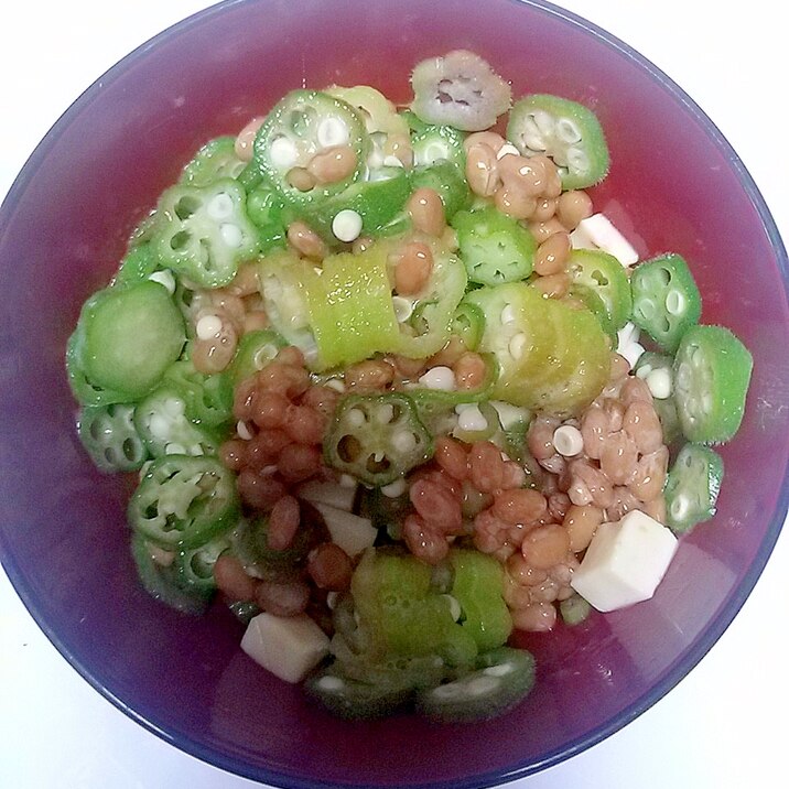 チーズ オクラ納豆 レシピ 作り方 By ぐっち1618 楽天レシピ